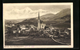 AK Escholzmatt, Ortspartie Mit Kirche  - Escholzmatt