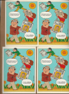 VENISSIEUX -LOT DE 4 CARTES  ILLUSTREES CINQUIEME SALON  CP ET DE LA PRESSE -1989 -ILLUSTRATEUR RIK CURSAT - Collector Fairs & Bourses