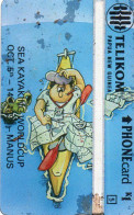 PAPUA NEW GUINEA - L&G - PNG-104 - KAYAKER & MAP - 806B (WITH SURCHARGE) - Papua New Guinea