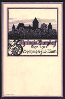 Künstler-AK Burgdorf, Zähringia, 25-jähriges Jubiläum 1922, Studentenwappen  - Studen
