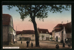 CPA Brumath, Des Passants Auf Dem Freiheitsplatz  - Brumath