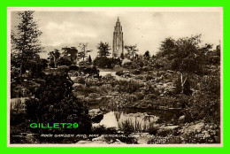 COVENTRY, UK - ROCK GARDEN AND WAR MEMORIAL - PUB. BY VALENTINE & SONS LTD - SEPIATYPE POSTCARD - - Coventry