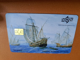 BONAIRE/ CHIPCARD  Naf 5,00 20 Units CARAVEL BONAIRE 500YEARS  **19016 ** - Antillas (Nerlandesas)