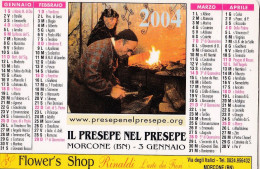 Delcampe - Calendarietto - Il Presepe Nel Presepe - Morcone - Anno 2004 - Kleinformat : 2001-...