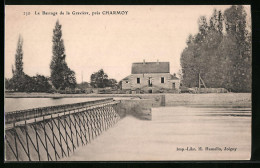 CPA Charmoy, La Barrage De La Gravière  - Charmoy