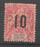GRANDE COMORE - 1912 - N°YT. 28 - Type Groupe 10 Sur 50c - Oblitéré / Used - Oblitérés