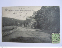 Delcampe - Bouillon Le Champ L'Evêque Et La Tour D'Autriche Du Château Edit. 703 G. Hermans Anvers Circulée 1911 - Bouillon