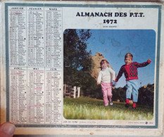 Calendrier Oberthur 1972, Joie De Vivre Et Suspens  (265 X 210 Mm) - Big : 1971-80