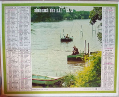 Calendrier Oberthur 1973, Concours De Pêche Et Chasse En Camargue  (265 X 210 Mm) - Big : 1971-80
