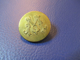 Bouton Ancien De Livrée / Cuivre Doré/PERFECTIONNE / France / Fin XIXème             BOUT265 - Buttons