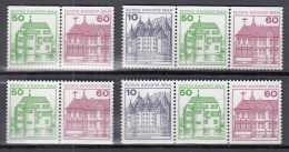BERLIN  W 75-78,  Postfrisch **, Burgen Und Schlösser 1980 - Se-Tenant