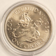 BERMUDA - 1 Crown 1959, KM# 13, Colony Founding, Silver (#7162) - Bermuda