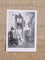 Delcampe - Gli Amici Della Cuoca Quadro Di G.B. Quadrone Stampa Del 1900 - Autres & Non Classés