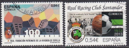 2014-ED. 4853 Y 4854- SERIE COMPLETA-REAL PATRONATO DE LA VIVIENDA DE SEVILLA Y REAL RACING CLUB DE FÚTBOL DE SANTANDER- - Gebraucht
