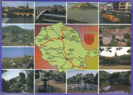Delcampe - Carte Postale Géographique  Département 81. Le Tarn  Très Beau Plan - Landkarten