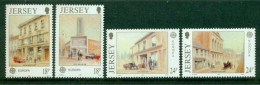 Delcampe - JERSEY 1990 Mi 508-11** Europa CEPT – Postal Buildings [B1607] - Post