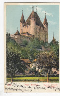 SWITZERLAND-SCHWEIZ-SUISSE-SVIZZERA-THUN-BERNA-DIE BURG-CARTOLINA -VIAGGIATA IL 28-11-1910 - Steffisburg
