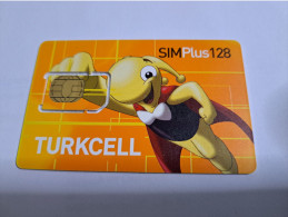 TURKEY/  SIM/ GSM / TURTLE / ANIMAL/ SIMPLUS 128/ TURKCEL/ CHIP = TAPED !! CARD    **19090** - Turchia