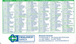 Delcampe - Calendarietto - Friuovest - Banca - Banca Di Udine - Credito Cooperativo - San Giorgio Della Richinvelda - Anno 2015 - Kleinformat : 2001-...
