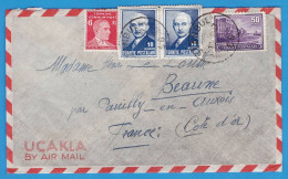 Delcampe - LETTRE PAR AVION (UCAKLA BY AIR MAIL) TURQUIE DE 1947 - ISTANBUL POUR POUILLY-EN-AUXOIS (FRANCE) - Briefe U. Dokumente
