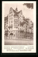 AK Luzern, Hospiz Johanniterhof, Sempacherstrasse 46 Ecke Bundesplatz  - Sempach