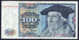 Echte Alte Deutsche Banknote 100 DM (NJ7810707Q) Gebraucht - Siehe Fotos - 100 Deutsche Mark