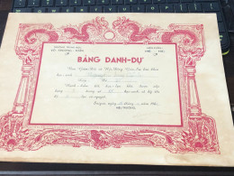 Viet Nam South -All Types Of Military Officer Diplomas Of The Republic Of Vietnam Before 1975, American Colonial Period - Historical Figures