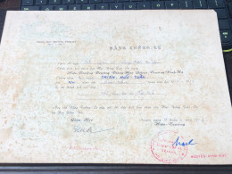 Viet Nam South -All Types Of Military Officer Diplomas Of The Republic Of Vietnam Before 1975,American Colonial Period I - Historical Figures