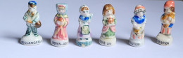 Fève PATISSERIE BOULANGERIE Lot De 6 Fèves Moyen Age Révolution Louis XIV Belgique - Autres & Non Classés