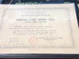 Viet Nam South -All Types Of Military Officer Diplomas Of The Republic Of Vietnam Before 1975, American Colonial Period - Historical Figures