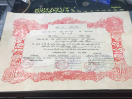 Viet Nam South -All Types Of Military Officer Diplomas Of The Republic Of Vietnam Before 1975, American Colonial Period - Historical Figures