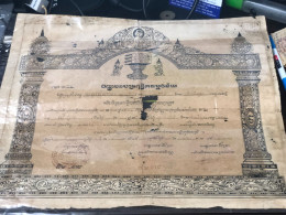 Viet Nam South -All Types Of Military Officer Diplomas Of The Republic Of Vietnam Before 1975, American Colonial Period - Historical Figures