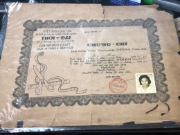 Viet Nam South -All Types Of Military Officer Diplomas Of The Republic Of Vietnam Before 1975, American Colonial Period - Historical Figures