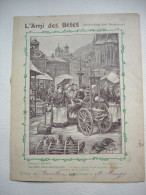 Protege Cahier Guillotine Pour Animaux Marché De BERNE  Illustrateur Georges GRELLET - Intitulé L'AMI DES BÊTES - Dieren