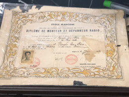 Viet Nam South -All Types Of Military Officer Diplomas Of The Republic Of Vietnam Before 1975, American Colonial Period - Historical Figures