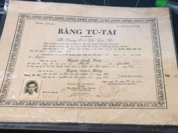 Viet Nam South -All Types Of Military Officer Diplomas Of The Republic Of Vietnam Before 1975, American Colonial Period - Historical Figures