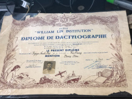 Viet Nam South -All Types Of Military Officer Diplomas Of The Republic Of Vietnam Before 1975, American Colonial Period - Historical Figures