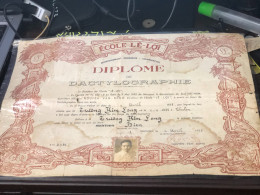 Viet Nam South -All Types Of Military Officer Diplomas Of The Republic Of Vietnam Before 1975, American Colonial Period - Historical Figures
