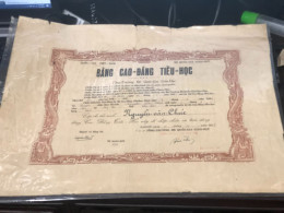 Viet Nam South -All Types Of Military Officer Diplomas Of The Republic Of Vietnam Before 1975, American Colonial Period - Historical Figures