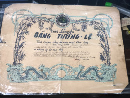 Viet Nam South -All Types Of Military Officer Diplomas Of The Republic Of Vietnam Before 1975, American Colonial Period - Historical Figures