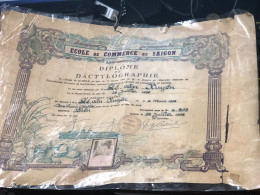 Viet Nam South -All Types Of Military Officer Diplomas Of The Republic Of Vietnam Before 1975, American Colonial Period - Historical Figures