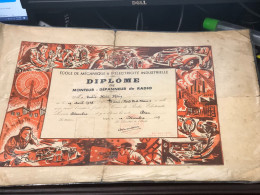 Viet Nam South -All Types Of Military Officer Diplomas Of The Republic Of Vietnam Before 1975, American Colonial Period - Historical Figures