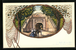 CPA Illustrateur Belle-Ile-en-Mer, Le Palais, La Porte Vauban  - Palais