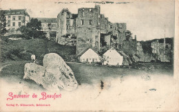 [-5%] LUXEMBOURG - Beaufort - Château - Ruine - Rocher - Maison - Route - Animé - Verlag P Klusserath - Carte Postale An - Muellerthal