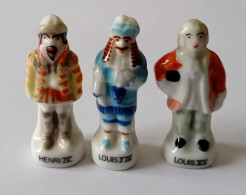 FEVE  - FEVES - "LES ROIS ET REINES DE FRANCE" - 1994 - LOT DE 3 FEVES - History