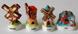 FEVE - FEVES - "LES MOULINS 2002" -  LOT DE 4 - Autres & Non Classés