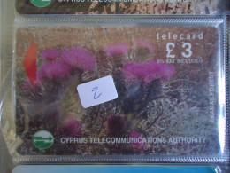 CYPRUS MNH CARD FLOWERS CACTUS 20CYPA - Flowers