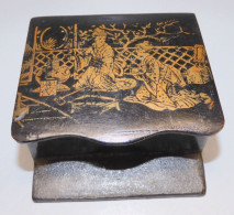 -ANCIENNE BOITE PYROGENE PORTE ALLUMETTES NAPOLEON III CARTON BOUILLI XIXe    E - Mecheros (Pyrogenes)