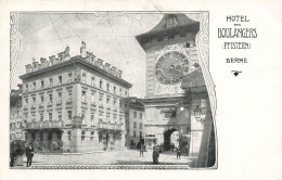 [-5%] SUISSE - Pfistern - Berne - Hôtel Des Boulangers - Horloge - Café - Commerce - Rue - Animé - Carte Postale Ancienn - Bern
