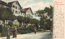 [-5%] SUISSE - Zoug - Bains De Schoenbrunn - Animé - Colorisé - Badminton - Raquettes - Filet - Jeu - Carte Postale Anci - Zoug